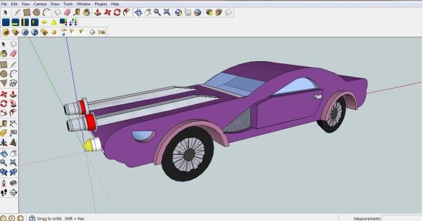 Creation of futuristic car: Step 5